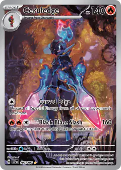 Ceruledge Illustration Rare card from Surging Sparks