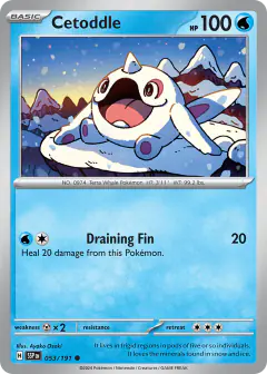 Cetoddle Common card from Surging Sparks