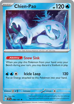 Chien-Pao Rare card from Surging Sparks
