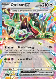 Cyclizar ex Double Rare card from Surging Sparks