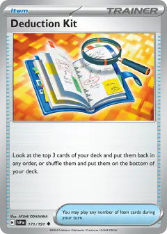 Deduction Kit Uncommon card from Surging Sparks