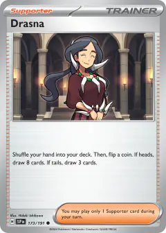 Drasna Common card from Surging Sparks