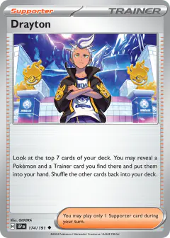 Drayton Uncommon card from Surging Sparks