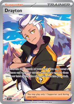 Drayton Ultra Rare card from Surging Sparks