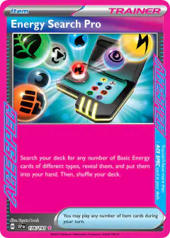 Energy Search Pro ACE SPEC Rare card from Surging Sparks