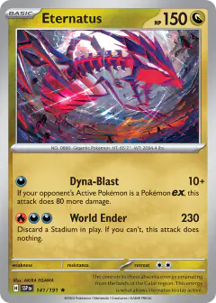 Eternatus Rare card from Surging Sparks
