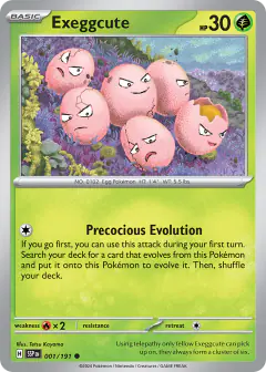 Exeggcute Common card from Surging Sparks