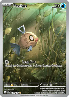 Feebas Illustration Rare card from Surging Sparks