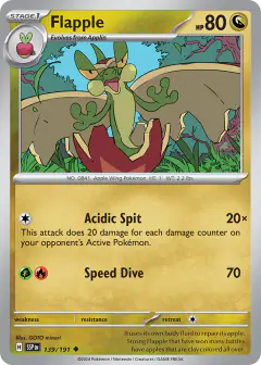 Flapple Uncommon card from Surging Sparks