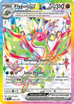 Flygon ex Ultra Rare card from Surging Sparks