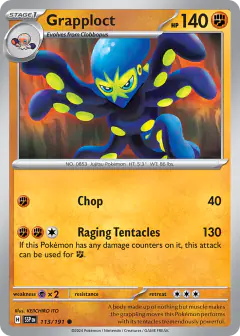 Grapploct Common card from Surging Sparks