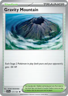 Gravity Mountain Uncommon card from Surging Sparks