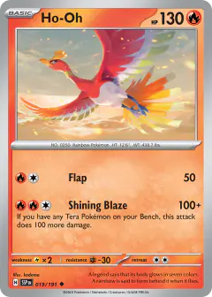 Ho-Oh Uncommon card from Surging Sparks