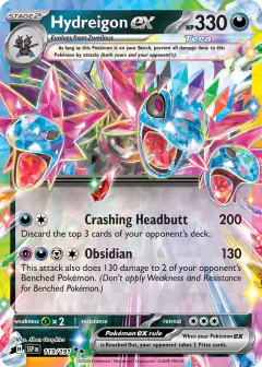Hydreigon ex Double Rare card from Surging Sparks