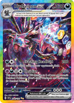 Hydreigon ex Special Illustration Rare card from Surging Sparks