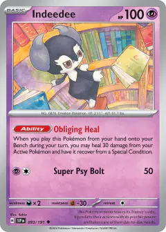 Indeedee Uncommon card from Surging Sparks