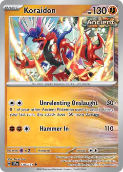 Koraidon Uncommon card from Surging Sparks