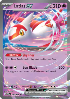 Latias ex Double Rare card from Surging Sparks