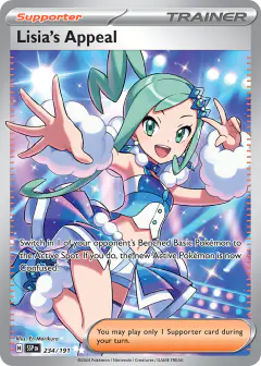 Lisia's Appeal Ultra Rare card from Surging Sparks