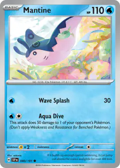 Mantine Common card from Surging Sparks