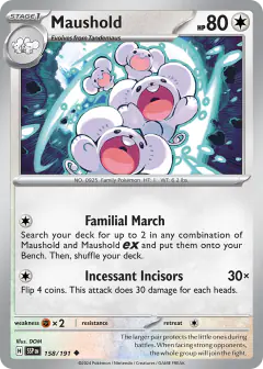 Maushold Uncommon card from Surging Sparks