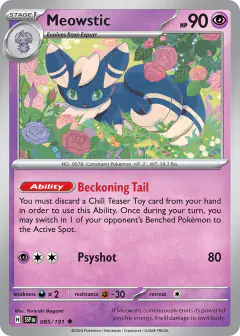 Meowstic Uncommon card from Surging Sparks