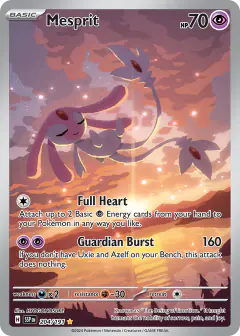 Mesprit Illustration Rare card from Surging Sparks