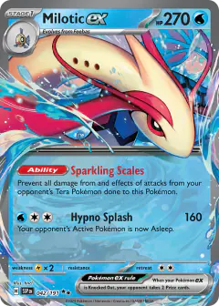 Milotic ex Double Rare card from Surging Sparks