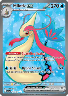 Milotic ex Ultra Rare card from Surging Sparks