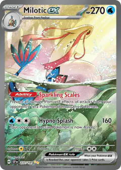 Milotic ex Special Illustration Rare card from Surging Sparks