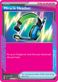 Miracle Headset ACE SPEC Rare card from Surging Sparks