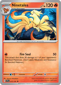 Ninetales Uncommon card from Surging Sparks