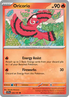 Oricorio Common card from Surging Sparks