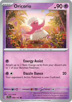 Oricorio Common card from Surging Sparks