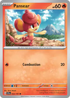 Pansear Common card from Surging Sparks