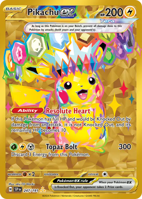 Pikachu ex Hyper Rare