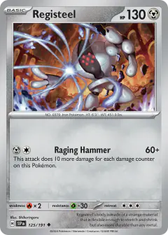 Registeel Uncommon card from Surging Sparks