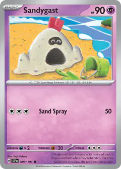 Sandygast Common card from Surging Sparks