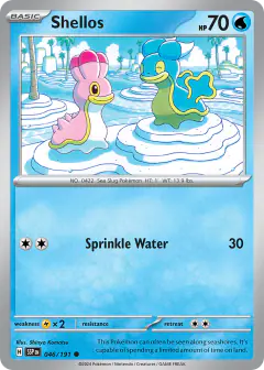 Shellos Common card from Surging Sparks