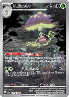 Shiinotic Illustration Rare card from Surging Sparks