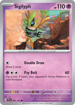 Sigilyph Common card from Surging Sparks