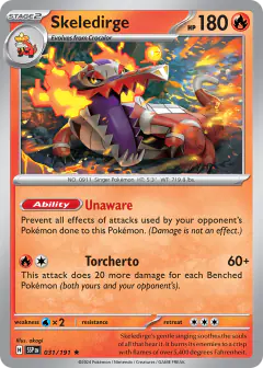 Skeledirge Rare card from Surging Sparks