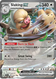 Slaking ex Double Rare card from Surging Sparks