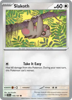 Slakoth Common card from Surging Sparks