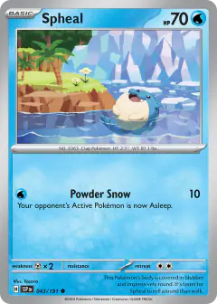 Spheal Common card from Surging Sparks