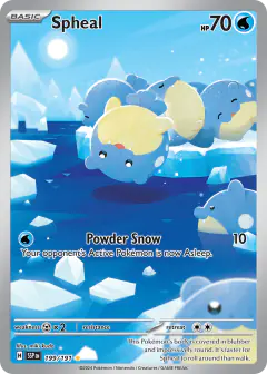 Spheal Illustration Rare card from Surging Sparks