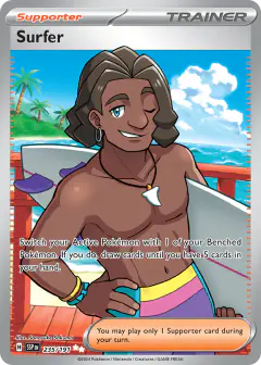 Surfer Ultra Rare card from Surging Sparks