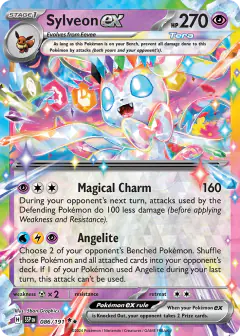 Sylveon ex Double Rare card from Surging Sparks