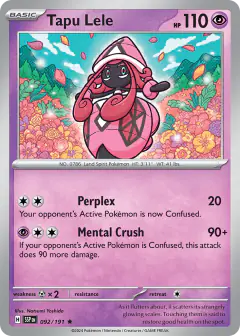 Tapu Lele Rare card from Surging Sparks