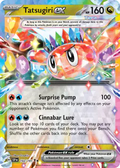 Tatsugiri ex Double Rare card from Surging Sparks